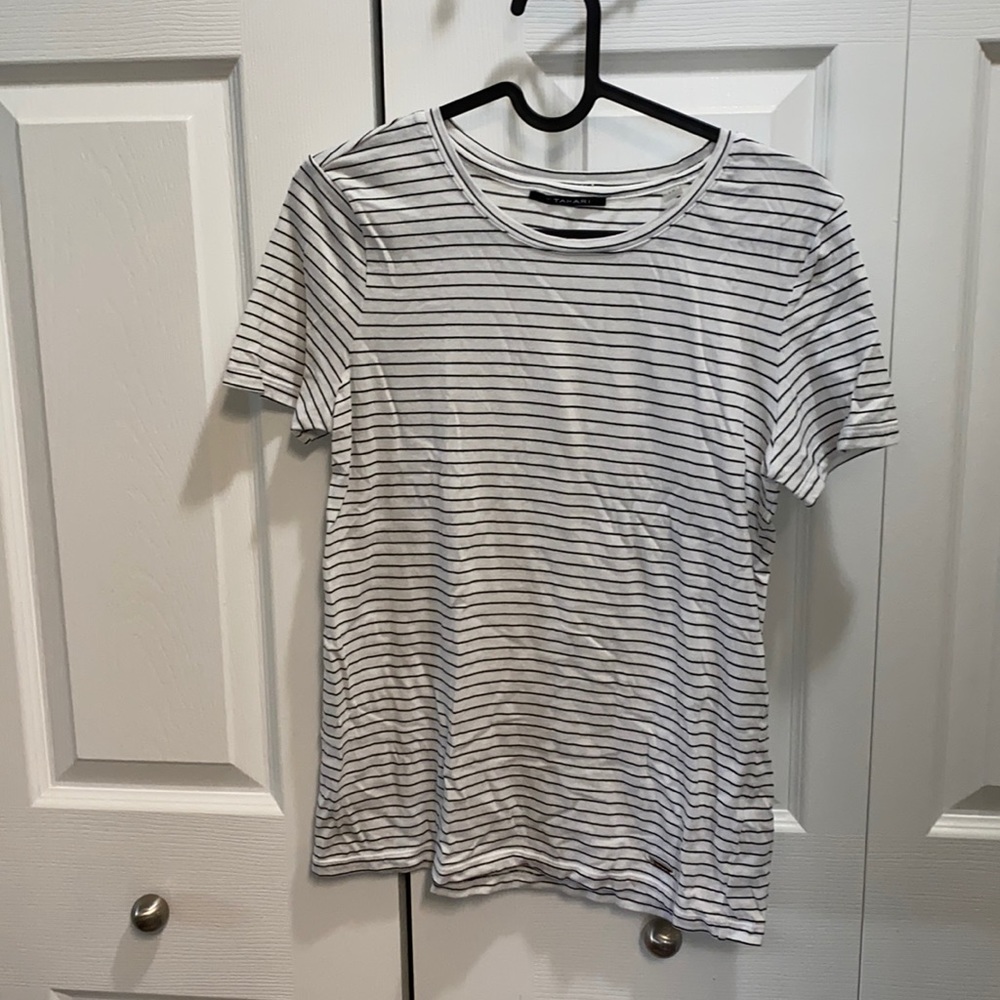 T Tahari Striped Tee